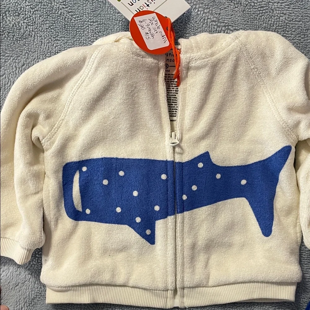 NWT Christian Robinson Kids Cream and Blue Matching Set Size 6-9 Month